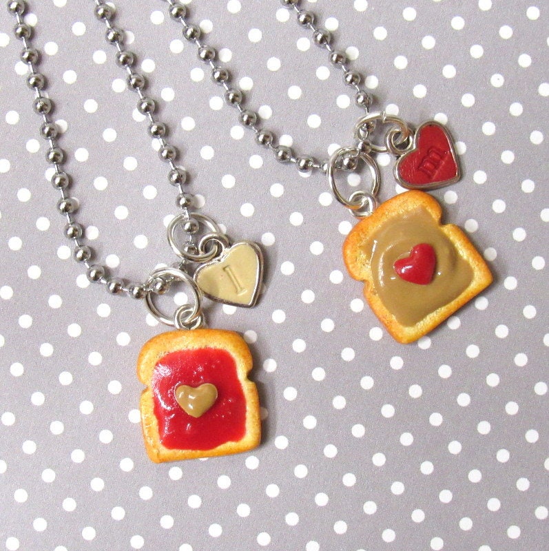 Peanut Butter Jelly Friends Best Friend Necklace