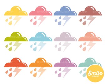Thunderstorm Clipart Illustration for Commercial Use | 0391