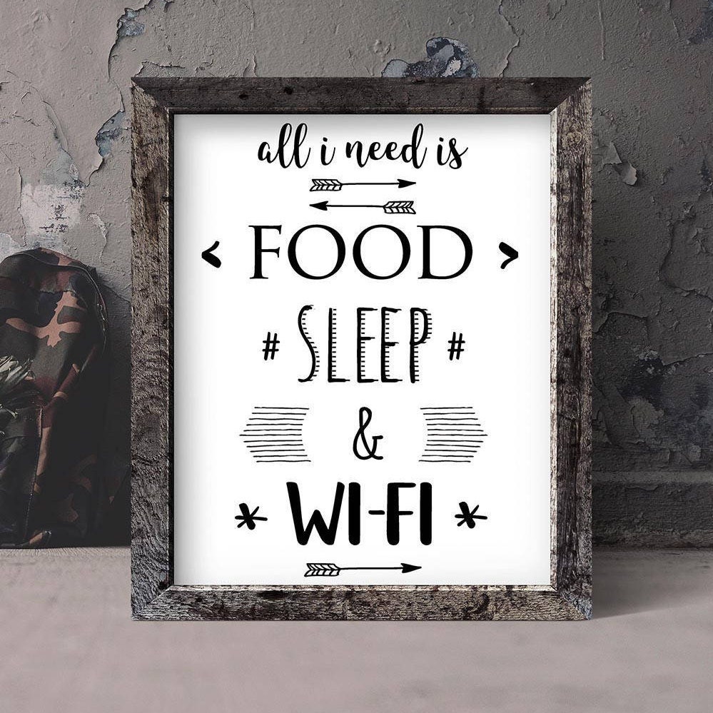 wifi funny quotes for teen roomdorm decor printable wall art