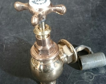 Brass bath tap, polished copper brass,single tap.