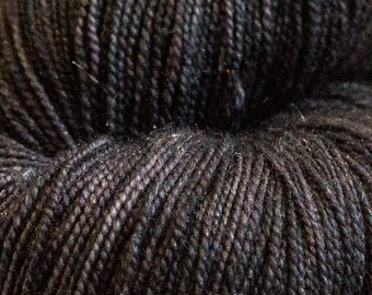 Starry Night Tom Merino Nylon Sparkle Sock Weight. 150 grams