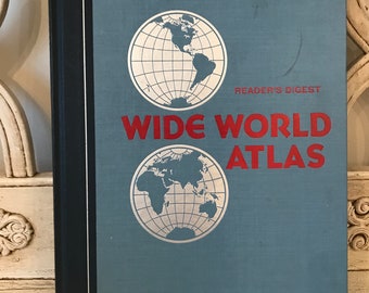 Vintage World Atlas for Crafts - Readers Digest - 1984
