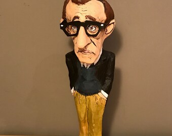 Woody Allen sculpture, Handmade Figurine, 45 cm (17.71"), woody allen art