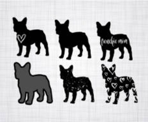 Download French Bulldog SVG Cricut Cut File Vector PNG Silhouette