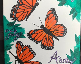 Monarch Butterfly Fly Away