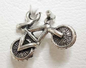 1 silver bicycle Charm. Charm pendant