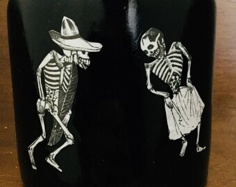CLEARANCE! Dia de Los Muertos Posada Art: flower vase POAK