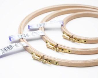 Embroidery hoops beech wood - 4 - 6 - 8 - 10 inch wooden ring for cross stitching picture frame in the hoop art stitching frame