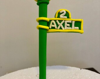 Fondant Sesame Street Sign/Pole