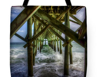 Under the Boardwalk | Myrtle Beach, South Carolina Tote Bag