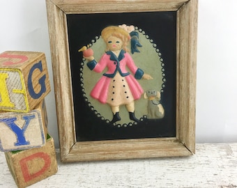 3D Vintage Nursery Rhyme Framed Art