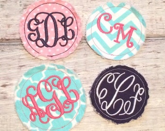 Custom Personalized Raggy Iron On Patch Name Initials Monogrammed Girls Teens Ladies