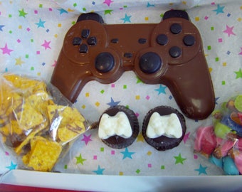 Ultimate Gamer Gift Box-Birthdays/Anniversaries/Father's Day/Chocolate Candy Controller/Truffles/Choritos/Blissful Bites