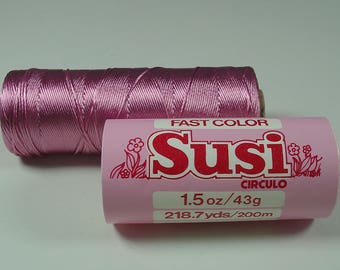 VISCOSE SUSI CROCHET VINTAGE PINK EMBROIDERY THREAD