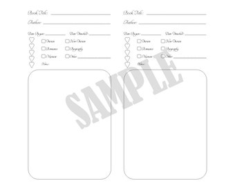 PRINTED Book Review /Insert For Your Traveler's Notebook