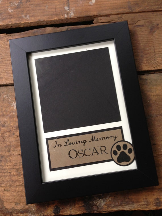 Items similar to In Loving Memory Custom Order Dog Frame Include