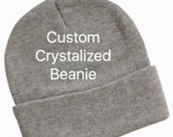 Custom Crystalized Beanie