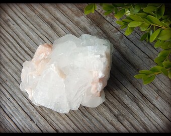 Large Apophyllite on Stilbite Display Piece