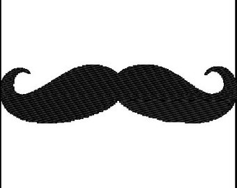 Mustache Embroidery Design