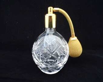 Crystal Atomizer, Crystal Perfume Bottle/Atomizer, Vintage Crystal Scent Bottle
