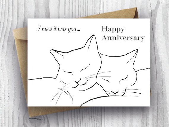 Happy Anniversary Card Printable Anniversary Card Romantic