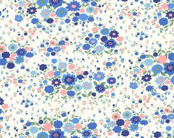 Petite Garden in Blue - Sevenberry - cotton fabric