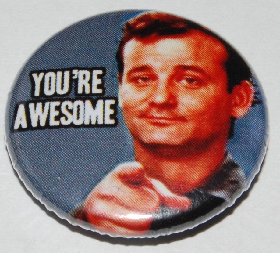 You're Awesome Bill Murray Button Badge 25mm / 1 inch