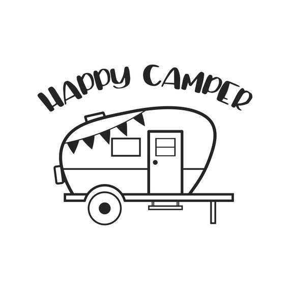 camping svg Happy camper svg happy camper dxf camping