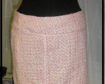 FINAL REDUCTION Rachelle bouchle' fabric skirt pink sartorial details great finishing size 6