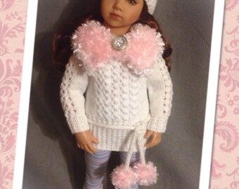 Ingrid Rae PDF Knitting Pattern to fit Maru and Friends 20 inch dolls INSTANT DOWNLOAD by Tiny New Faces™
