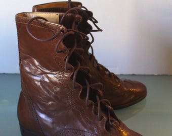 Made in Italy Ralph Lauren Wingtip Boots Size 5 B