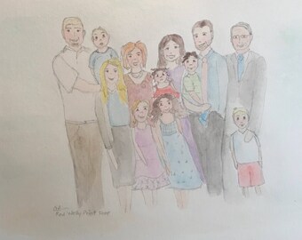 Custom Family portrait illustration