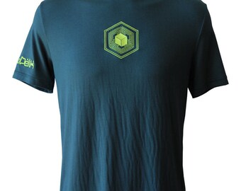 T-shirt man made in France Crop Circles cubic Small Infinity.