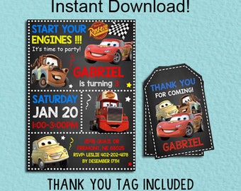 Disney cars birthday | Etsy