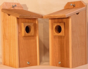 2 Cedar Bluebird Houses Bird Houses
