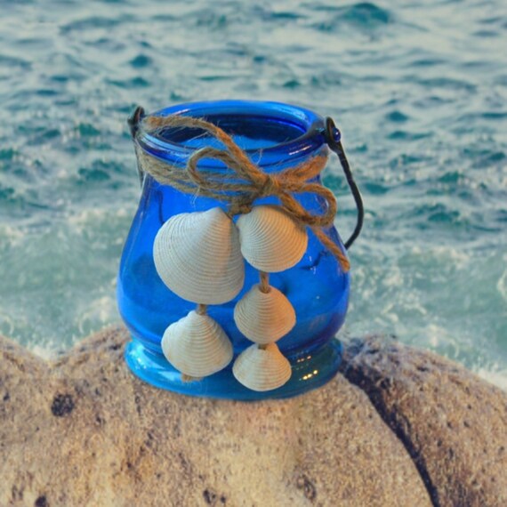 Sea Shell Candle Tea Light Holder Beachy Décor Seashell