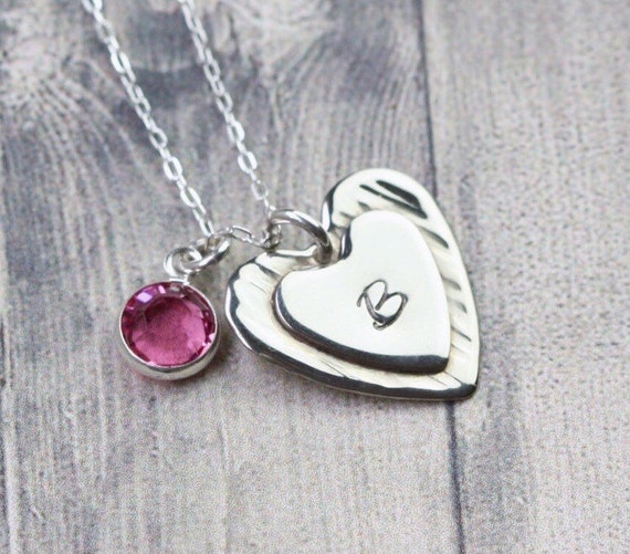 Handmade Argentium Sterling Silver heart pendant custom