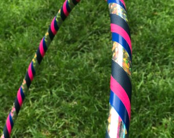 Blue and Pink Beginner Prism Hula Hoop // Choose Your Diameter and Tubing