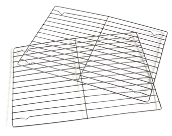 Rectangular Cooling Rack for 9 x 13" Cakes or Cookies, Wire Baking Rack, set of 2