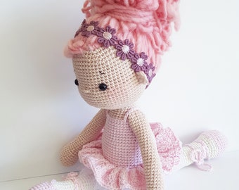 Amigurumi Crochet Doll "Tammy the little Ballerina" PDF Download (German/English)