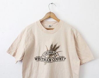 XLARGE Vintage 1970s Grown in Whitman County Graphic T-Shirt