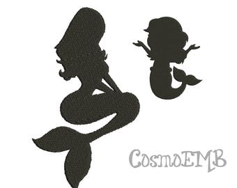 Free Free 271 Baby Mermaid Silhouette Svg SVG PNG EPS DXF File
