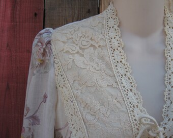 Vintage Young Innocents Maxi Dress Boho/Rustic/Country Wedding