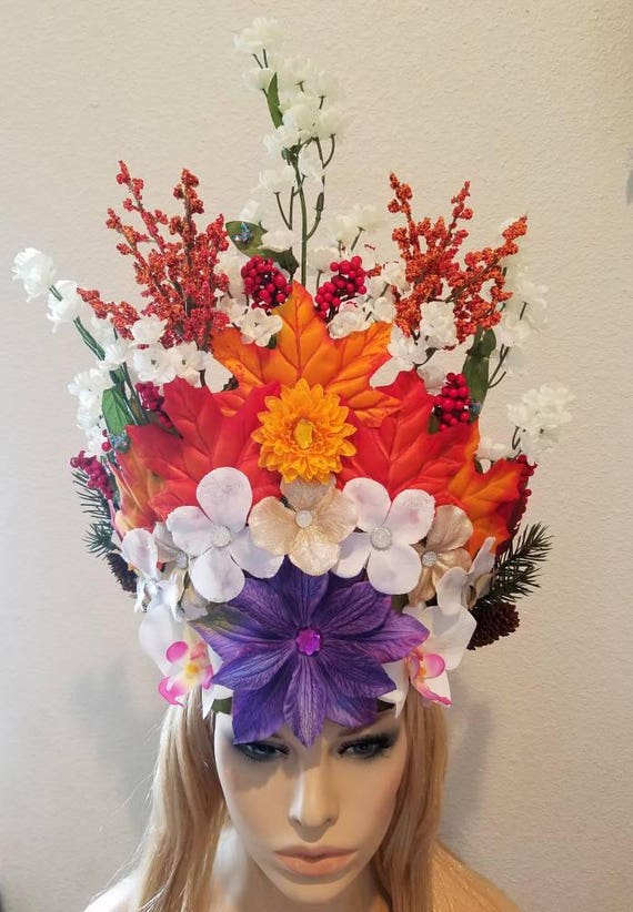 Mother Nature Crown Four Seasons Headdress Fairy Crown