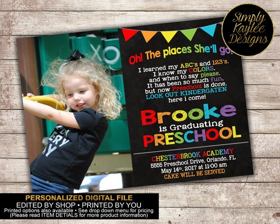 Preschool Graduation Invitation