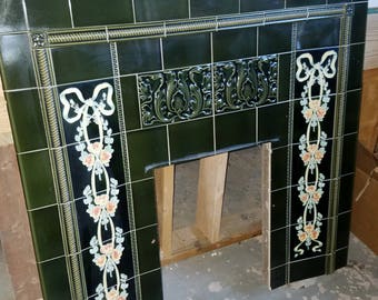 Majolica Fireplace Surround Mantle