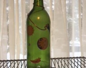 Incense Burner Celestial Recycled Wine Bottle
