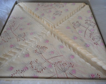 VINTAGE Sheer Scallop Edge Paper Napkins in Original Box