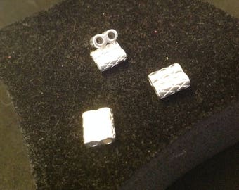 Beads Double silver plated Tubes