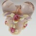 Lampwork Pale Pink Heart Focal Bead